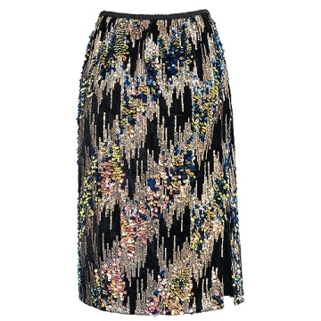 Dwirapal Sequin Long Tulle Skirt for Glamorous Occasions