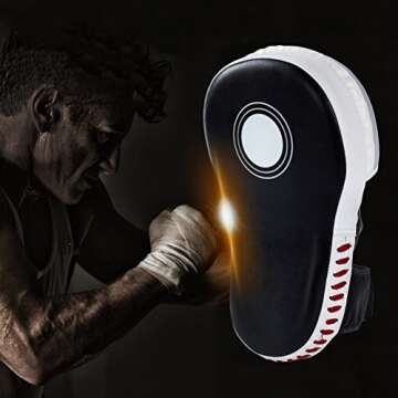 Aoneky Curved Punching Mitts for Boxing and MMA Training