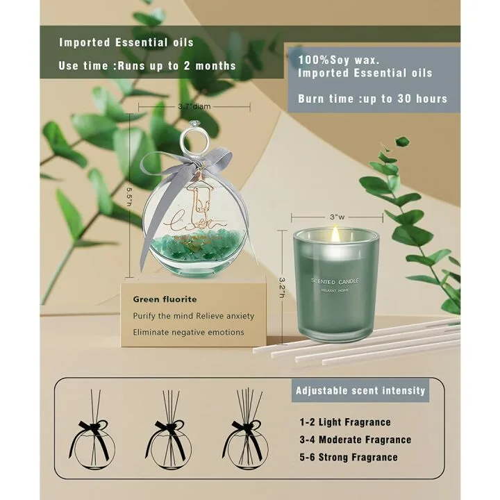 Luxury Scented Candles Gift Basket for Women