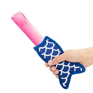 HaiMay 15-Piece Mermaid Popsicle Holders for Kids