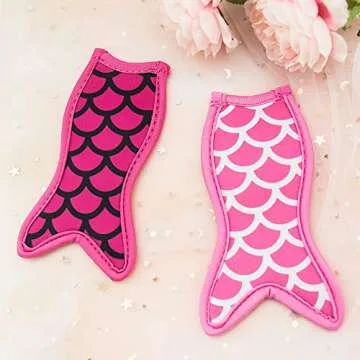 HaiMay 15-Piece Mermaid Popsicle Holders for Kids