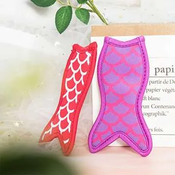 HaiMay 15-Piece Mermaid Popsicle Holders for Kids