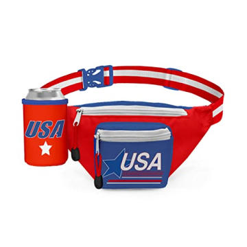 Tipsy Elves American Flag Fanny Packs for July 4th BBQs and Summer Pool Parties