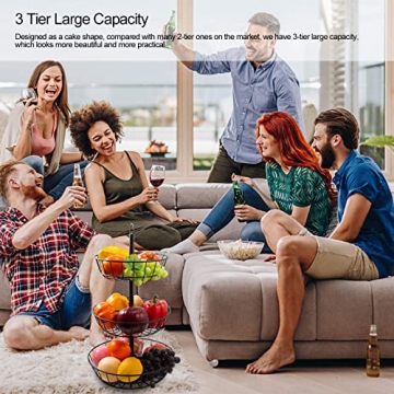 Equorva 3 Tier Fruit Basket for Stylish Kitchen Storage