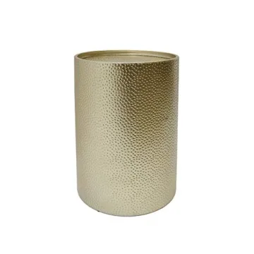 Christopher Knight Home Rache Modern Round Accent Table with Hammered Iron, Gold 16 in x 16 in x 22....