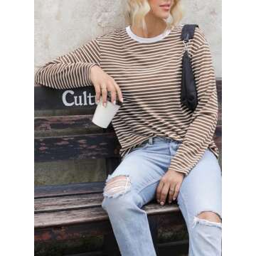 Dokotoo Stylish Long Sleeve Shirt for Women - Fall Fashion