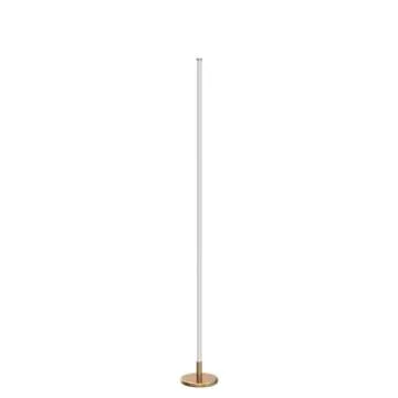 TACAHE Minimalist Corner Floor Lamp - 2700K-6500K Dimmable LED Night Light - Modern Standing Mood Lamp with Remote Control for Living Room, Bedroom - 57" 12W - Gold - 1Pack