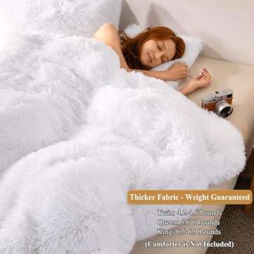 XeGe Luxury Plush Duvet Cover - Ultra Soft Faux Fur Bedding