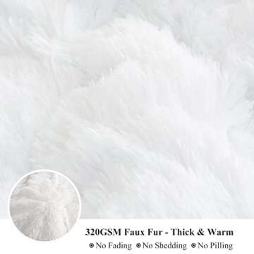 XeGe Luxury Plush Duvet Cover - Ultra Soft Faux Fur Bedding