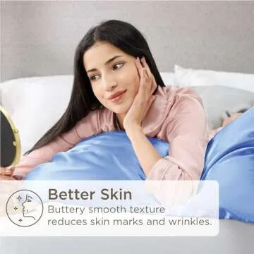 Bedsure Satin Pillowcase Set for Luxurious Sleep