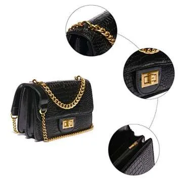 VITACCI Women's Leather Satchel Stylish Crossbody Handbag