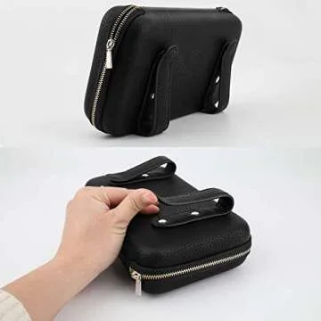 Cartisen Car Tissue Holder, Sun Visor Napkin Holder, Car Visor Tissue Holder, Luxury PU Leather Backseat Tissue Case Holder (Black)