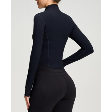 Lightweight Zip Up Workout Jacket for Women