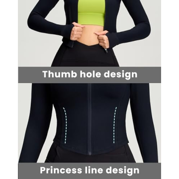 Lightweight Zip Up Workout Jacket for Women