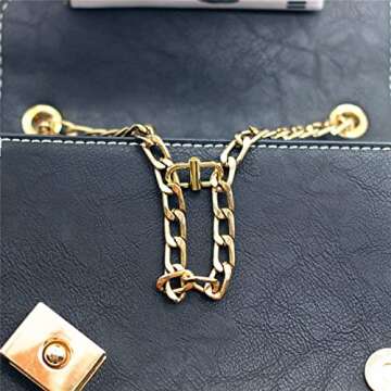 ZHU YU CHUN 5 Pcs Adjustable Metal Buckles for Chain Strap Bag, Chain Links Tiny Clip to Shorten Length of Metal Chain (Gold)