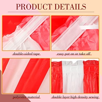 Carnival Awning and Striped Table Skirt Set for Parties