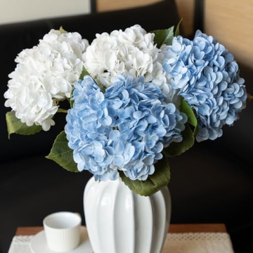 Shop 3PCS 22 inch Real Touch Artificial Hydrangeas