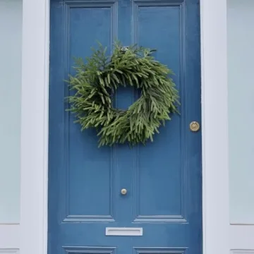 Stunning 24" Real Touch Norfolk Pine Wreath for Christmas