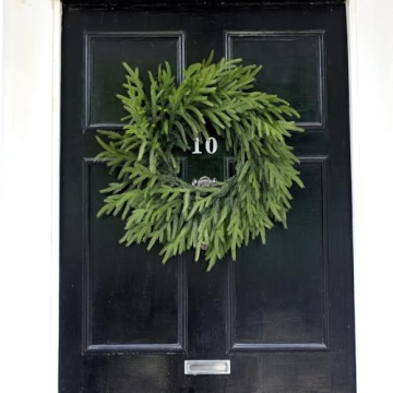 Stunning 24" Real Touch Norfolk Pine Wreath for Christmas