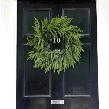 Stunning 24" Real Touch Norfolk Pine Wreath for Christmas