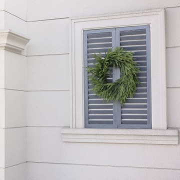 Stunning 24" Real Touch Norfolk Pine Wreath for Christmas