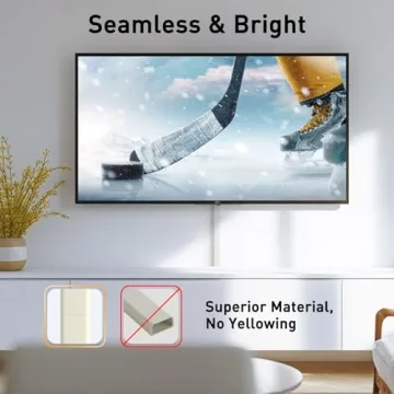 Delamu Cord Hider 142in Easy Setup for TV Cables