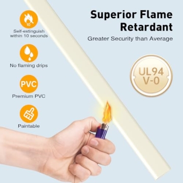 Delamu Cord Hider 142in Easy Setup for TV Cables