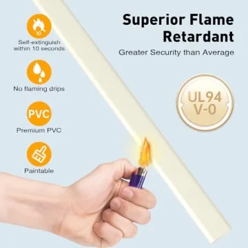 Delamu Cord Hider 142in Easy Setup for TV Cables