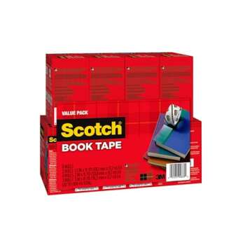 Scotch Book Tape Value Pack, Excellent for Repairing, Reinforcing Protecting, and Covering (845-VP)