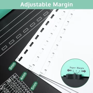 OFFNOVA 21-Hole Binding Machine for Easy Document Creation