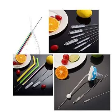 10-Inch Long Straw Brush Set for Easy Cleaning