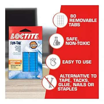 Loctite Fun-Tak Mounting Tabs - Reusable Putty Solution