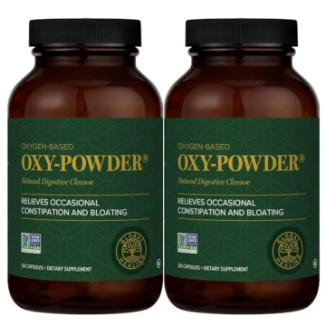 Global Healing Center Oxy-Powder Colon Cleanse Detox - Natural Intestinal Cleanser 240 Capsules