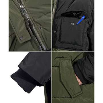 NUTEXROL Women's Winter Long Down Parka for Ultimate Warmth