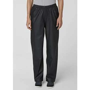 Helly Hansen Women's Moss Waterproof Windproof Rain Pants, Black, Small