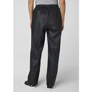 Helly Hansen Women's Moss Waterproof Windproof Rain Pants, Black, Small