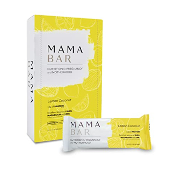 Mama Bar Pregnancy and Breastfeeding Nutrition Bar | High in Protein, Excellent Source of Iron, Supp...