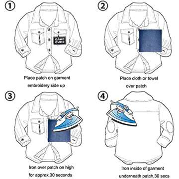 ELEFOCUS 6 Pieces Embroidery Patch, Decorative Anime Repair Patch Applique Patch, Suitable for Sewing/Ironing on Boys and Girls Jackets Jeans Hats Backpacks Socks