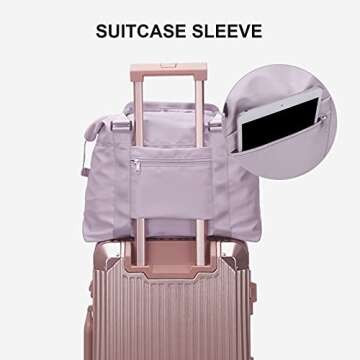 Sport Travel Duffle Bag for Women, Waterproof Gym Tote