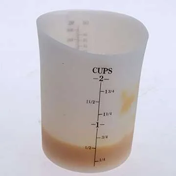 Szxc Silicone Nestable Measuring Cups - 4, 2, 1 Cup Set