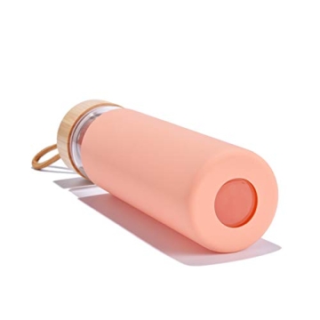 Yomious Chic 20 Oz Borosilicate Glass Water Bottle