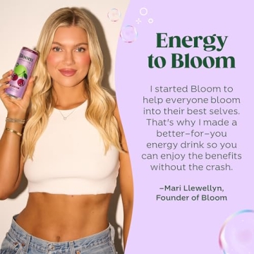 Bloom Sparkling Energy Drink Zero Sugar 180mg Caffeine
