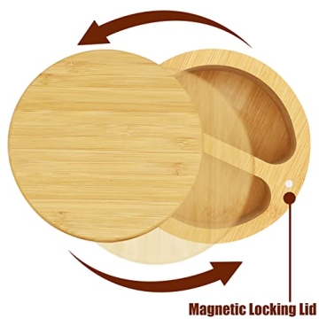 JYHFY Salt and Pepper Bowls with Swivel Lid for Convenience