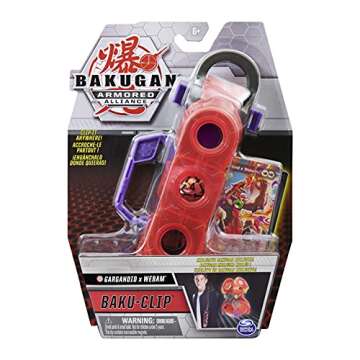 Bakugan, Baku-Clip Storage Accessory with Exclusive Fused Garganoid x Webam Bakugan, for Ages 6 and up