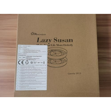 Roninkier Clear Lazy Susan Turntable for Kitchen Organization