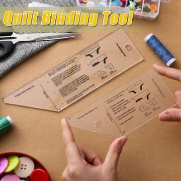 Precision Acrylic Quilt Binding Tools - Wavwavw Set