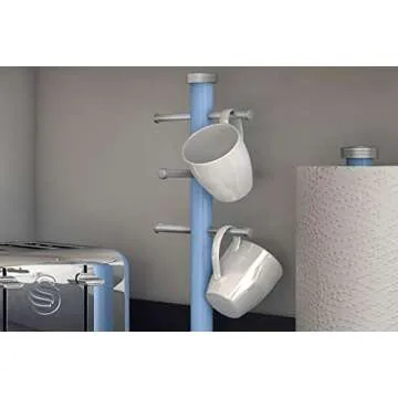 Swan Retro Mug Tree, One Size, Blue