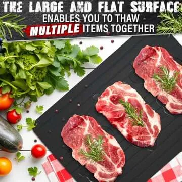 Quick Defrosting Tray for Frozen Meat - Rapid Thaw Defrosting Tray Kitchen Gadgets for Home Thawing Plate - Thawing Tray for Frozen Meat Defrosting Tray Natural Taste - Frozen Food Meat Thawing Board