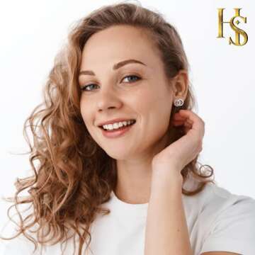 HighSpark Silver Double C Earrings - Stylish Gift for Women