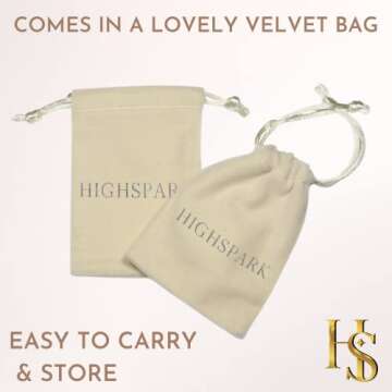 HighSpark Silver Double C Earrings - Stylish Gift for Women